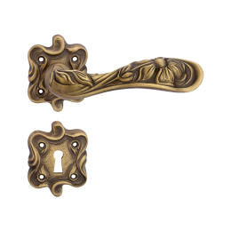 Klamki na szyldzie ozdobnym