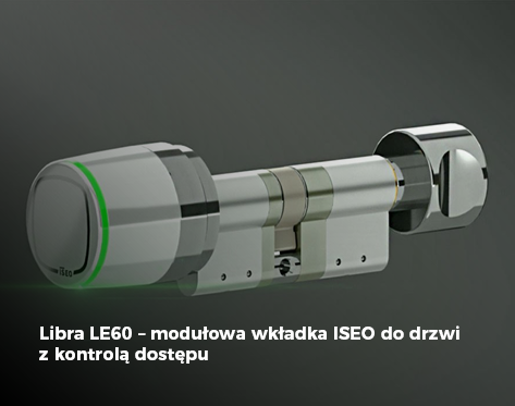 Libra LE60 – modułowa wkładka ISEO do drzwi z kontrolą dostępu