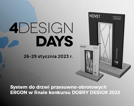 System do drzwi przesuwno-obrotowych ERGON w finale konkursu DOB