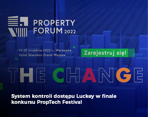 System kontroli dostępu Luckey w finale konkursu PropTech Festiv