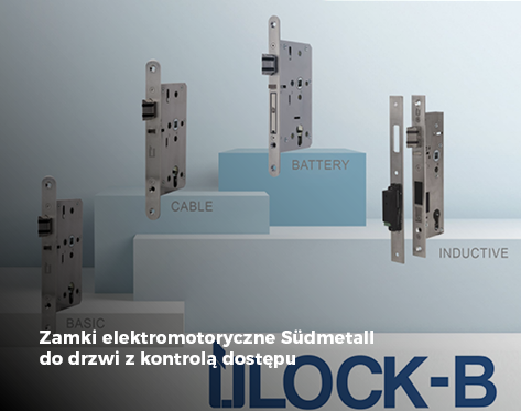 Zamki elektromotoryczne Südmetall do drzwi z kontrolą dostępu