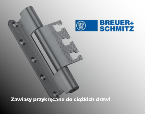 Zawiasy przykręcane do ciężkich drzwi