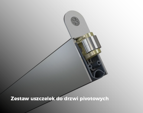 Zestaw uszczelek opadających do drzwi pivotowych