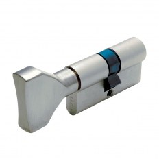 WKŁADKA BĘBENKOWA F6 EXTRA DWUSTRONNA SYSTEMOWA Z GAŁKĄ 30x30, NIKLOWANA MATOWA