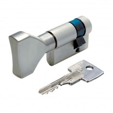 WKŁADKA BĘBENKOWA F6 EXTRA JEDNOSTRONNA Z GAŁKĄ 40x10, NIKLOWANA MATOWA