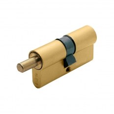 WKŁADKA BĘBENKOWA R6 EXTRA DWUSTRONNA SYSTEMOWA DO GAŁKI 30x30, MOSIĄDZ MATOWY