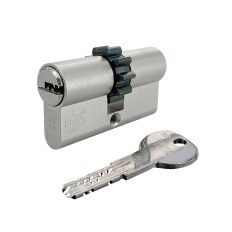 WKŁADKA BĘBENKOWA R6 EXTRA DWUSTRONNA Z ZĘBATKĄ 30x30, 5 KLUCZY, NIKLOWANA MATOWA