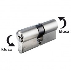 WKŁADKA BĘBENKOWA R7 EXTRA DWUSTRONNA SYSTEMOWA ZE SPRZĘGŁEM BEZPIECZNYM 30x35, NIKLOWANA MATOWA