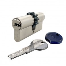 WKŁADKA BĘBENKOWA R7 EXTRA DWUSTRONNA Z ZĘBATKĄ 30x30, 5 KLUCZY, NIKLOWANA MATOWA