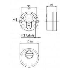 SZYLD ZABEZPIECZAJĄCY EKOS WB, CHROMOWANY MATOWY SZYLD ZABEZPIECZAJĄCY EKOS WB, CHROMOWANY MATOWY