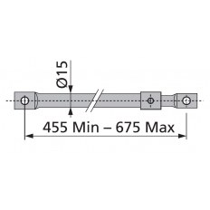 PRĘTY DŁUGOŚĆ 455-675mm DO RYGLI IS-0000001230000 PRĘTY DŁUGOŚĆ 455-675mm DO RYGLI IS-0000001230000