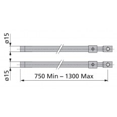 PRĘTY DO ZAMKA TRZYPUNKTOWEGO - GALWANIZOWANE NA BIAŁO