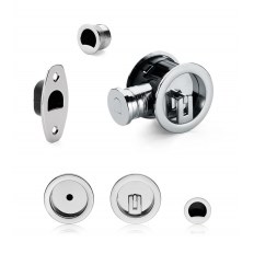 ZAMEK HOOKY ZERO OKRĄGŁY NA KLUCZ CHROMOWANY [GRUBOŚĆ DRZWI 38-48 mm]