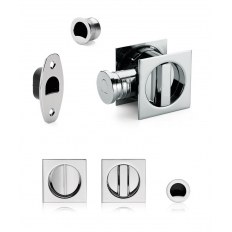 ZAMEK HOOKY ZERO KWADRATOWY Z BLOKADĄ WC CHROMOWANY [GRUBOŚĆ DRZWI 38-48 mm]