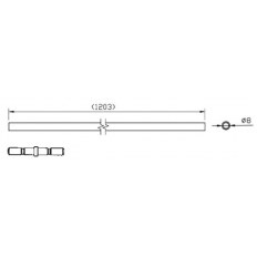 PRZEDŁUŻENIE PRĘTÓW RYGLUJĄCYCH, DRZWI O WYSOKOŚCI MAX. 3400mm