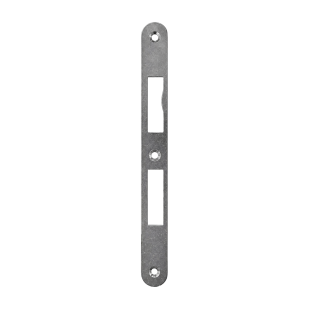 BLACHA ZACZEPOWA DO ZAMKÓW PRZECIWPOŻAROWYCH DINFIR3, 235x24x3 mm, LEWA, GALWANIZOWANA NA BIAŁO