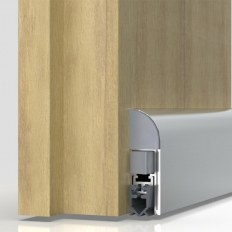 USZCZELKA OPADAJĄCA WIND-EX 735mm [>610mm] [AKCESORIA 5955] ANODYZOWANA SREBRNA