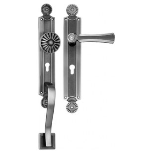 KLAMKO-GAŁKA STAŁA Z UCHWYTEM DRZWIOWYM DAISY 90WB SX OB