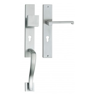 KLAMKO-GAŁKA STAŁA Z UCHWYTEM DRZWIOWYM OPEN 72WB DX CS