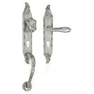 KLAMKO-GAŁKA STAŁA Z UCHWYTEM DRZWIOWYM LIBERTY 92WB DX TM