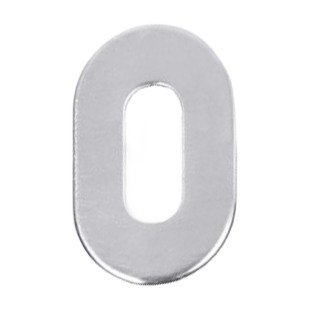 SZYLD DOLNY NUDA SLIM KL [GRUBOŚĆ 1mm] SAMOPRZYLEPNY, CHROMOWANY MATOWY