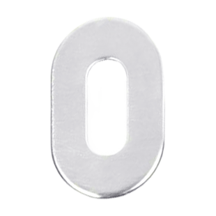 SZYLD DOLNY NUDA SLIM KL [GRUBOŚĆ 1mm] SAMOPRZYLEPNY, CHROMOWANY BŁYSZCZĄCY