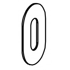 SZYLD DOLNY NUDA SLIM KL [GRUBOŚĆ 1mm] SAMOPRZYLEPNY, CHROMOWANY BŁYSZCZĄCY