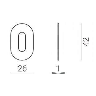 SZYLD DOLNY NUDA SLIM KL [GRUBOŚĆ 1mm] SAMOPRZYLEPNY, CHROMOWANY BŁYSZCZĄCY