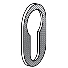 SZYLD DOLNY NUDA SLIM WB [GRUBOŚĆ 1mm] SAMOPRZYLEPNY, LAKIEROWANY NA CZARNO