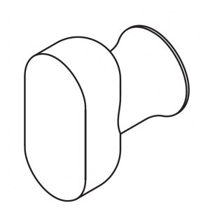 BLOKADA WC NUDA PURE/WIND [GRUBOŚĆ DRZWI 40-60mm, OTWÓR MAX. fi 20mm] CHROMOWANA MATOWA