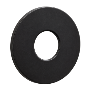 KOMPLET PODKŁADEK fi 30mm DO KLAMEK, DO OTWORU MAX. fi 24mm, LAKIEROWANE NA CZARNO