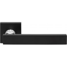 KLAMKA ERA SZYLD KWADRATOWY 019 [MAT BLACK+POLISHED CHROME] CE