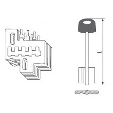 ZESTAW ZASTAWEK DO ZAMKÓW DWUPIÓROWYCH IS-600