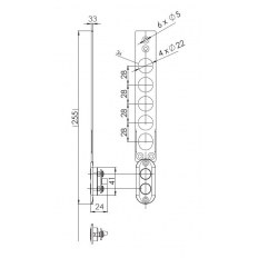 BLACHA ZACZEPOWA DO ZAMKA X1R