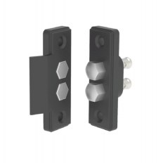 STYKI ELEKTRYCZNE PODWÓJNE Z PODKŁADKAMI [CZARNE]