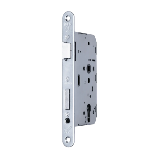 ZAMEK PRZECIPOŻAROWY (PPOŻ.) DINFIR3, 72WB, E=55 mm, 235x20x3 mm, LEWY, GALWANIZOWANY NA BIAŁO