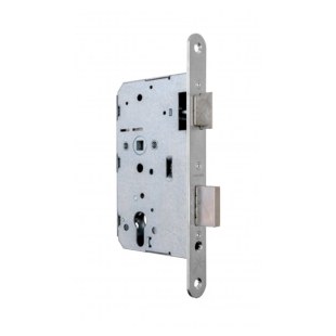 ZAMEK DINFIR3 PPOŻ. 72WB, E=65mm, 235x20x3 mm, PRAWY, STAL NIERDZEWNA MATOWA