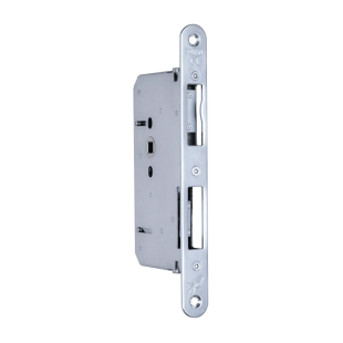 PRZECIWZAMEK PRZECIWPOŻAROWY (PPOŻ.) DINFIR3, FUNKCJA PANICZNA, E=65mm, 235x24x3mm, PRAWY, GALWANIZOWANY NA BIAŁO