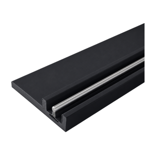 PRÓG WD MEDIUM DO DRZWI I OKIEN PODNOSZONO-PRZESUWNYCH TYPU HS/HST, DŁUGOŚĆ 4 m, ALUMINIUM KOLOR CZARNY RAL 9005 [IRONLEV 100690]