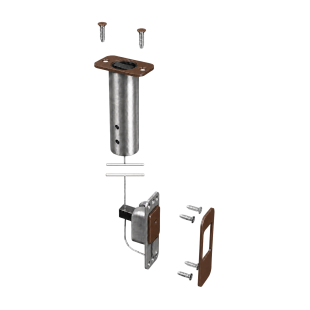 KANTRYGIEL AUTOMATYCZNY PUSH&GO EVO, L-2,5m, BRĄZOWIONY