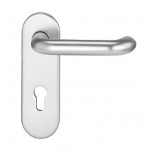 KLAMKA TARGA SZYLD 173x54mm, 72WB (PZ) STAL NIERDZEWNA [GD 38-58mm]