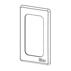 NAKŁADKA NA CZYTNIK LINII PAPILARNYCH WPUSZCZANY [WYSTAWANIE 12mm], CZARNA