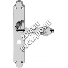 KLAMKA DALIA PORCELLANA FIORE ROSA 72WC SX AN