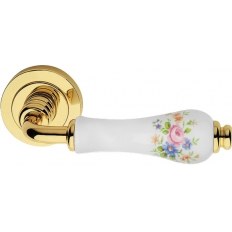 KLAMKA DALIA PORCELLANA FIORE ROSA SZYLD OKRĄGŁY 102 OL KLAMKA DALIA PORCELLANA FIORE ROSA SZYLD OKRĄGŁY 102 OL