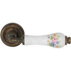 KLAMKA DALIA PORCELLANA FIORE ROSA SZYLD OKRĄGŁY 103 AN KLAMKA DALIA PORCELLANA FIORE ROSA SZYLD OKRĄGŁY 103 AN