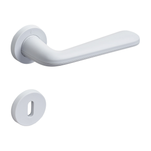 KLAMKA DRZWIOWA SNAPP + SZYLD KL [GRUBOŚĆ DRZWI 35-46mm] SZARA