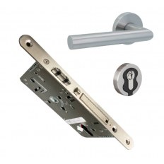 ZAMEK ULOCK NOVUS BATTERY COMFORT WB 72/65, 235x20x3 mm, DIN-L ZEWNĘTRZNY, STAL NIERDZEWNA [Z KLAMKĄ RONNY GK 4 TOP SPEED, GD=39-47mm, STAL NIERDZEWNA]