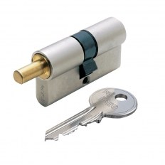 WKŁADKA BĘBENKOWA F5 DWUSTRONNA DO GAŁKI 30x75, 3 KLUCZE, NIKLOWANA MATOWA