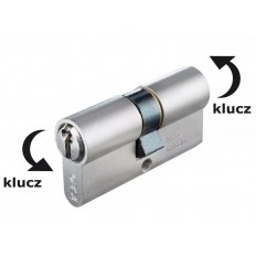 WKŁADKA BĘBENKOWA F5 DWUSTRONNA SYSTEMOWA ZE SPRZĘGŁEM BEZPIECZNYM 30x50, NIKLOWANA MATOWA