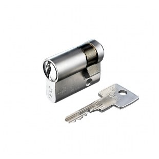 WKŁADKA BĘBENKOWA F6 EXTRA JEDNOSTRONNA 45x10, 3 KLUCZE, NIKLOWANA MATOWA